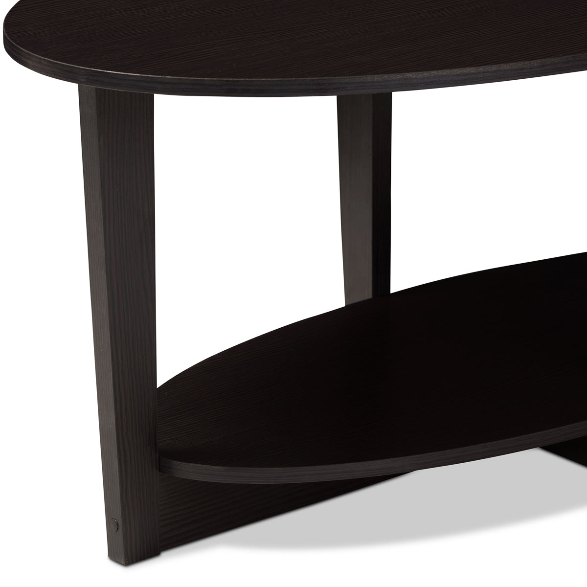Baxton Studio Jacintha Modern and Contemporary Wenge Brown Finished Coffee Table Baxton Studio-coffee tables-Minimal And Modern - 4