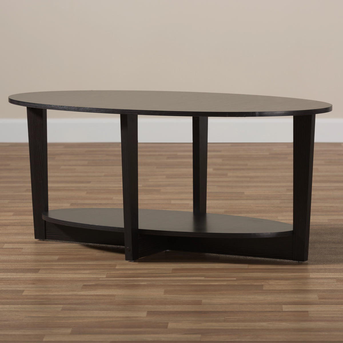 Baxton Studio Jacintha Modern and Contemporary Wenge Brown Finished Coffee Table Baxton Studio-coffee tables-Minimal And Modern - 6