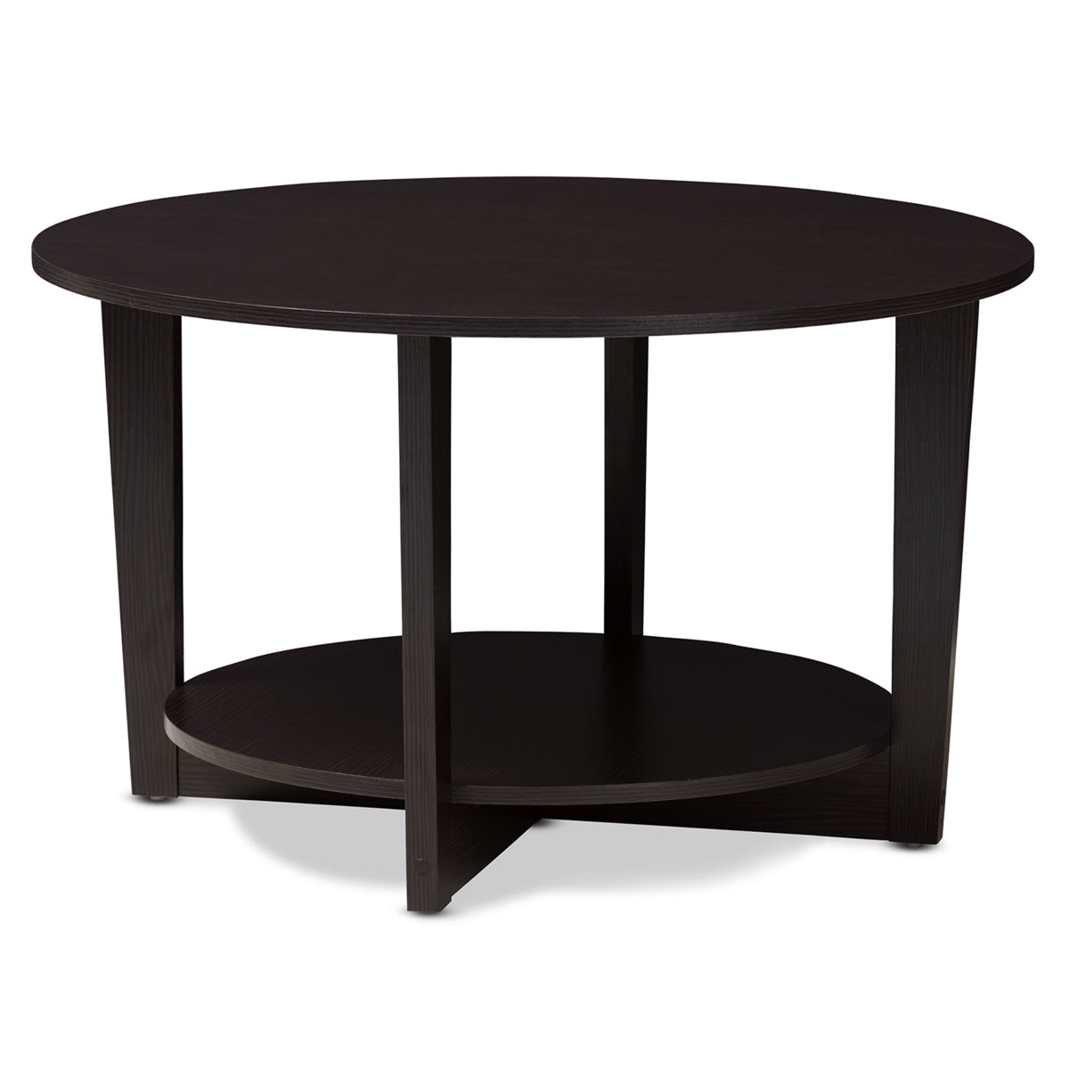 Baxton Studio Belina Modern and Contemporary Wenge Brown Finished Coffee Table Baxton Studio-coffee tables-Minimal And Modern - 1