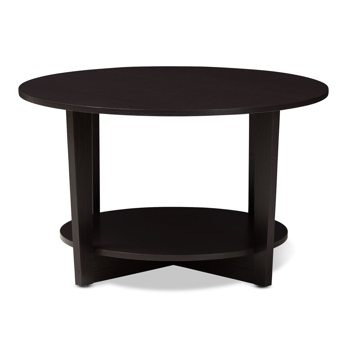 Baxton Studio Belina Modern and Contemporary Wenge Brown Finished Coffee Table Baxton Studio-coffee tables-Minimal And Modern - 2