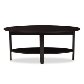 Baxton Studio Ancelina Modern and Contemporary Wenge Brown Finished Coffee Table Baxton Studio-coffee tables-Minimal And Modern - 2