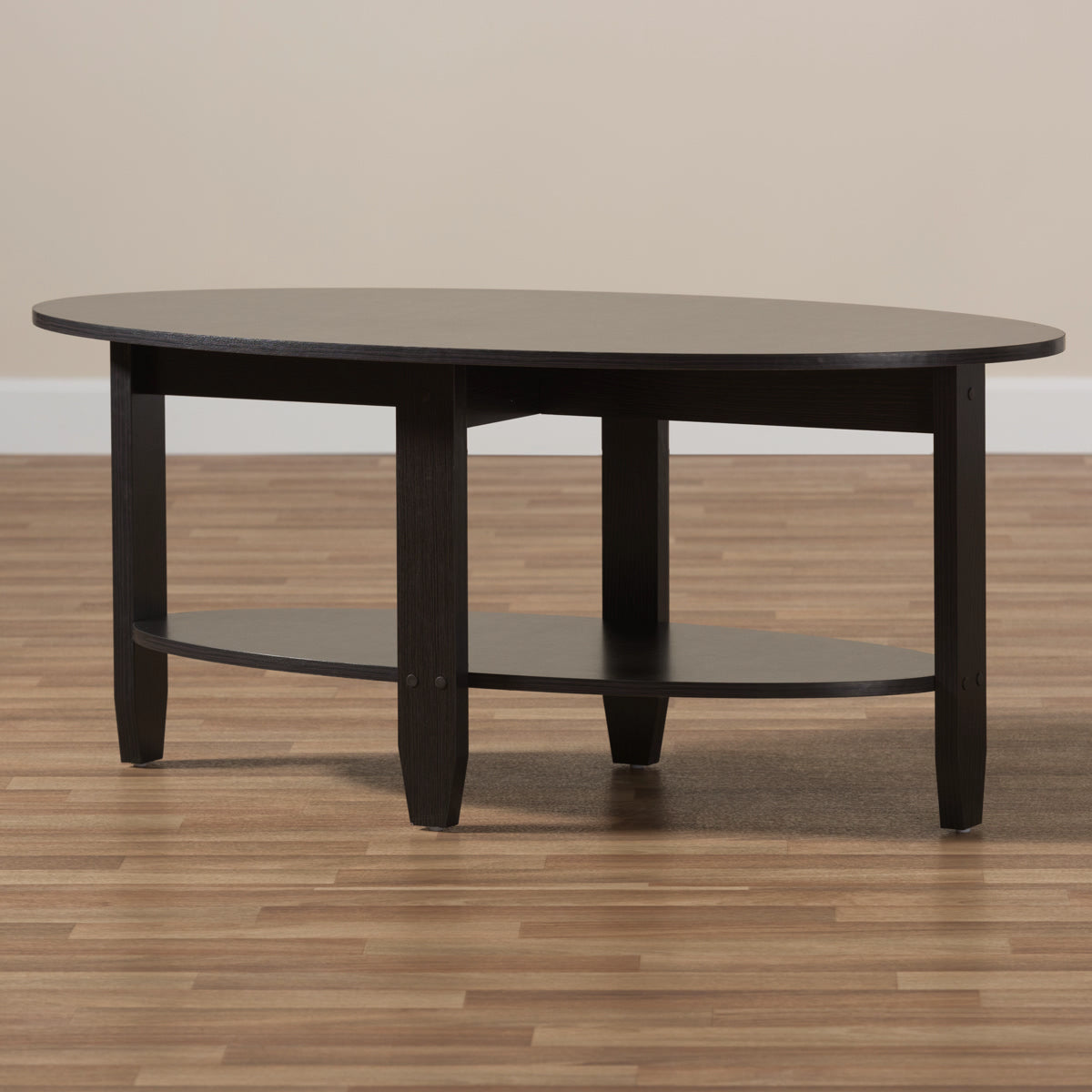 Baxton Studio Ancelina Modern and Contemporary Wenge Brown Finished Coffee Table Baxton Studio-coffee tables-Minimal And Modern - 6