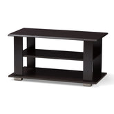 Baxton Studio Joliette Modern and Contemporary Wenge Brown Finished Coffee Table Baxton Studio-coffee tables-Minimal And Modern - 1