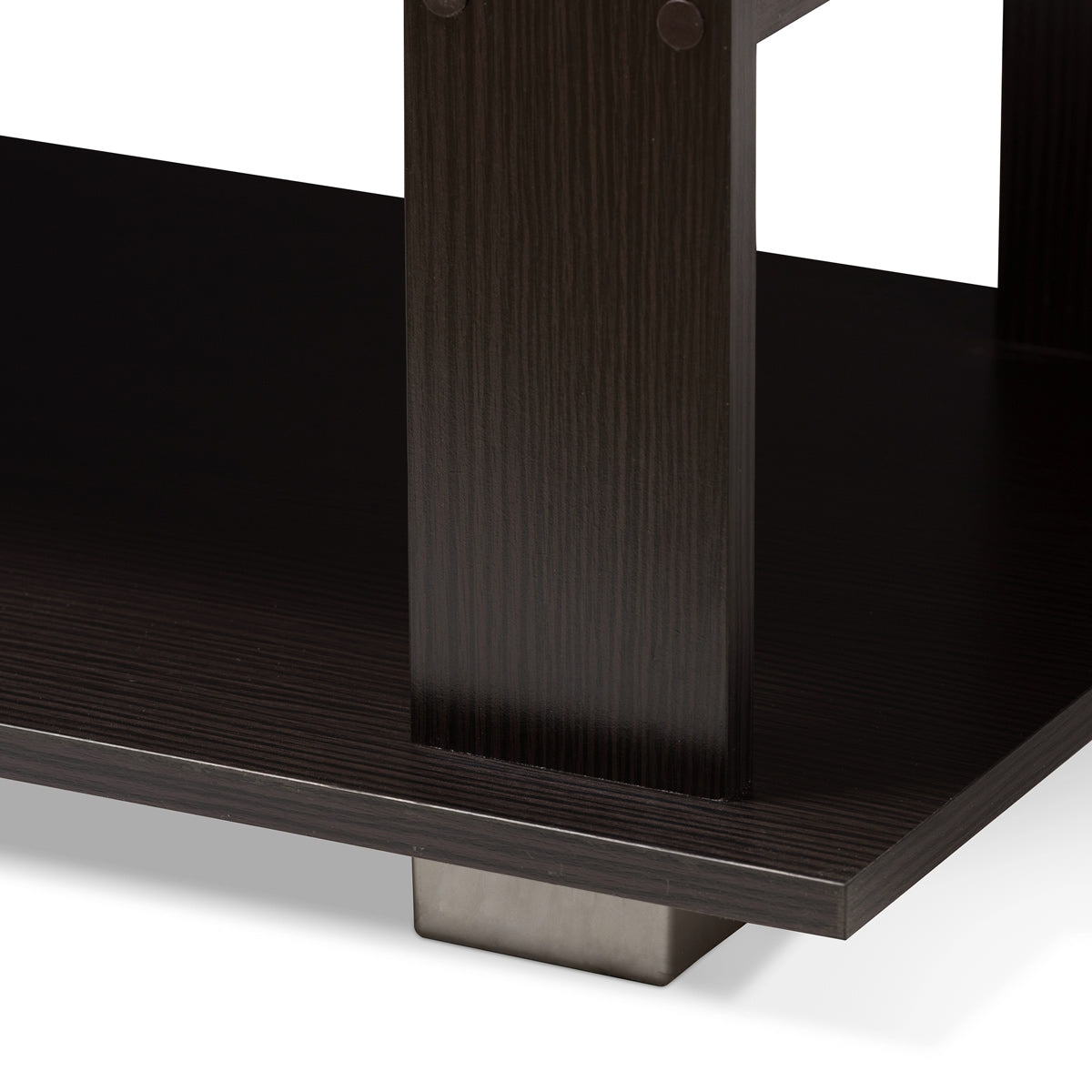 Baxton Studio Joliette Modern and Contemporary Wenge Brown Finished Coffee Table Baxton Studio-coffee tables-Minimal And Modern - 4