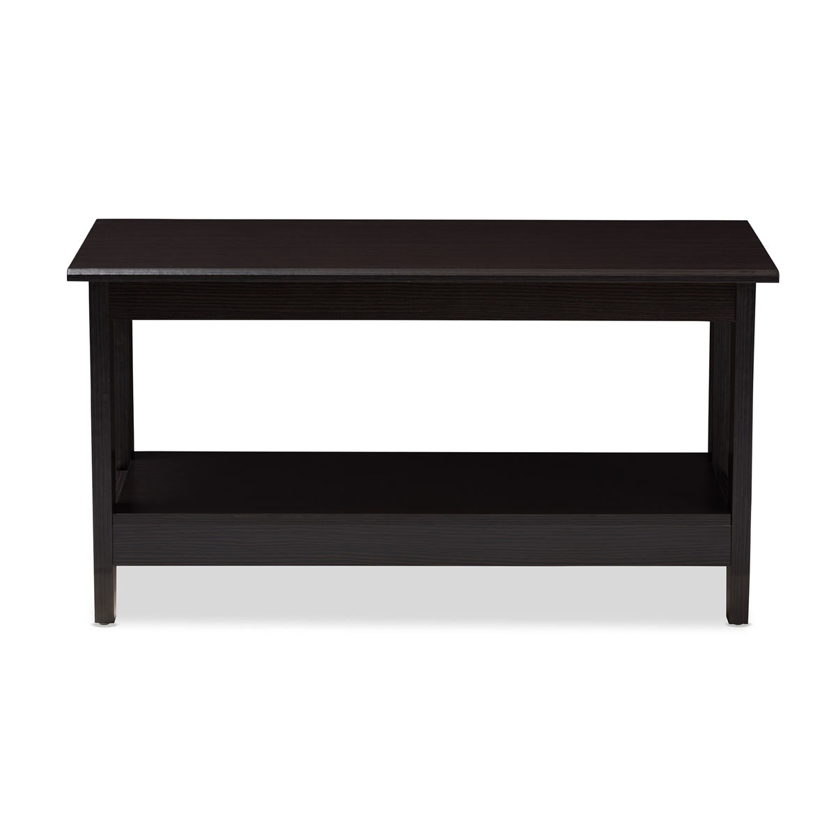 Baxton Studio Malena Modern and Contemporary Wenge Brown Finished Coffee Table Baxton Studio-coffee tables-Minimal And Modern - 2