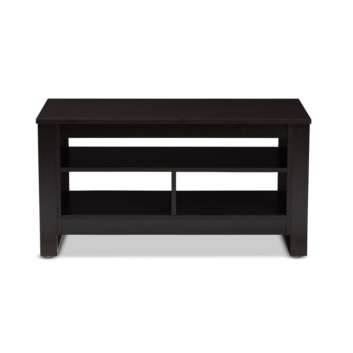 Baxton Studio Nerissa Modern and Contemporary Wenge Brown Finished Coffee Table Baxton Studio-coffee tables-Minimal And Modern - 2