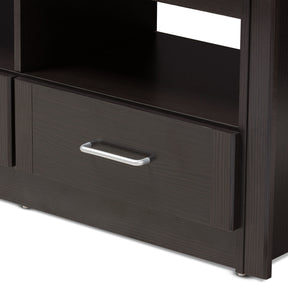 Baxton Studio Ryleigh Modern and Contemporary Wenge Brown Finished TV Stand Baxton Studio-TV Stands-Minimal And Modern - 6