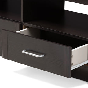 Baxton Studio Ryleigh Modern and Contemporary Wenge Brown Finished TV Stand Baxton Studio-TV Stands-Minimal And Modern - 7