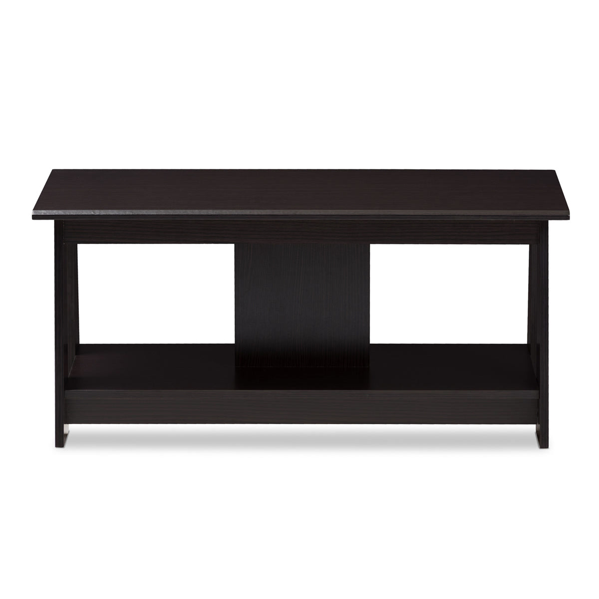 Baxton Studio Fionan Modern and Contemporary Wenge Brown Finished Coffee Table Baxton Studio-coffee tables-Minimal And Modern - 2