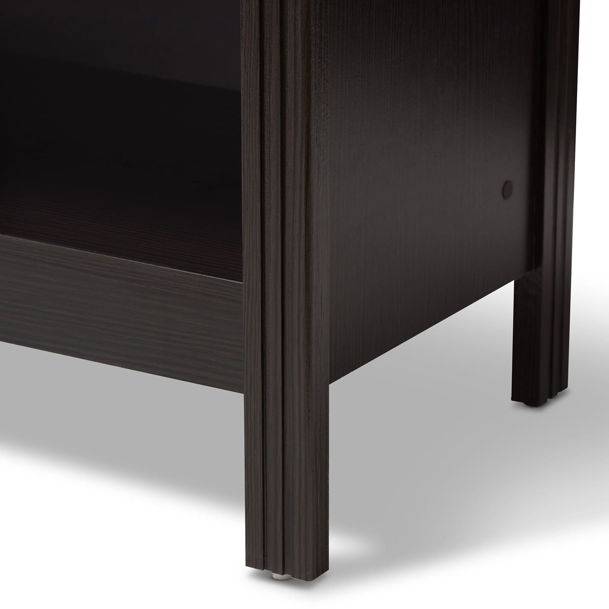 Baxton Studio Callie Modern and Contemporary Wenge Brown Finished TV Stand Baxton Studio-TV Stands-Minimal And Modern - 4