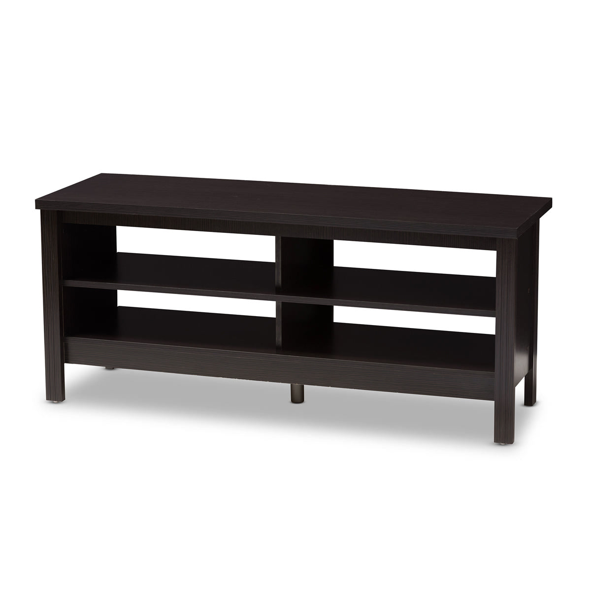 Baxton Studio Sloane Modern and Contemporary Wenge Brown Finished TV Stand Baxton Studio-TV Stands-Minimal And Modern - 1