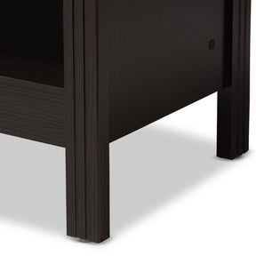 Baxton Studio Sloane Modern and Contemporary Wenge Brown Finished TV Stand Baxton Studio-TV Stands-Minimal And Modern - 4