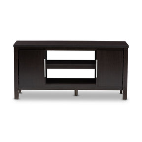 Baxton Studio Marley Modern and Contemporary Wenge Brown Finished TV Stand Baxton Studio-TV Stands-Minimal And Modern - 3