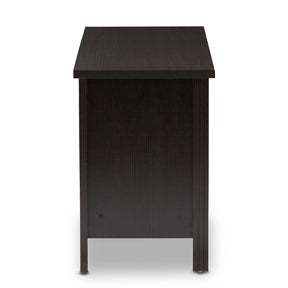 Baxton Studio Marley Modern and Contemporary Wenge Brown Finished TV Stand Baxton Studio-TV Stands-Minimal And Modern - 4