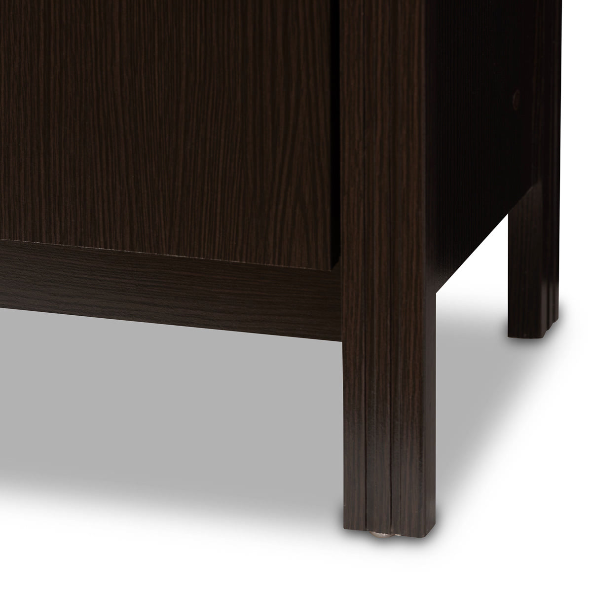 Baxton Studio Marley Modern and Contemporary Wenge Brown Finished TV Stand Baxton Studio-TV Stands-Minimal And Modern - 6