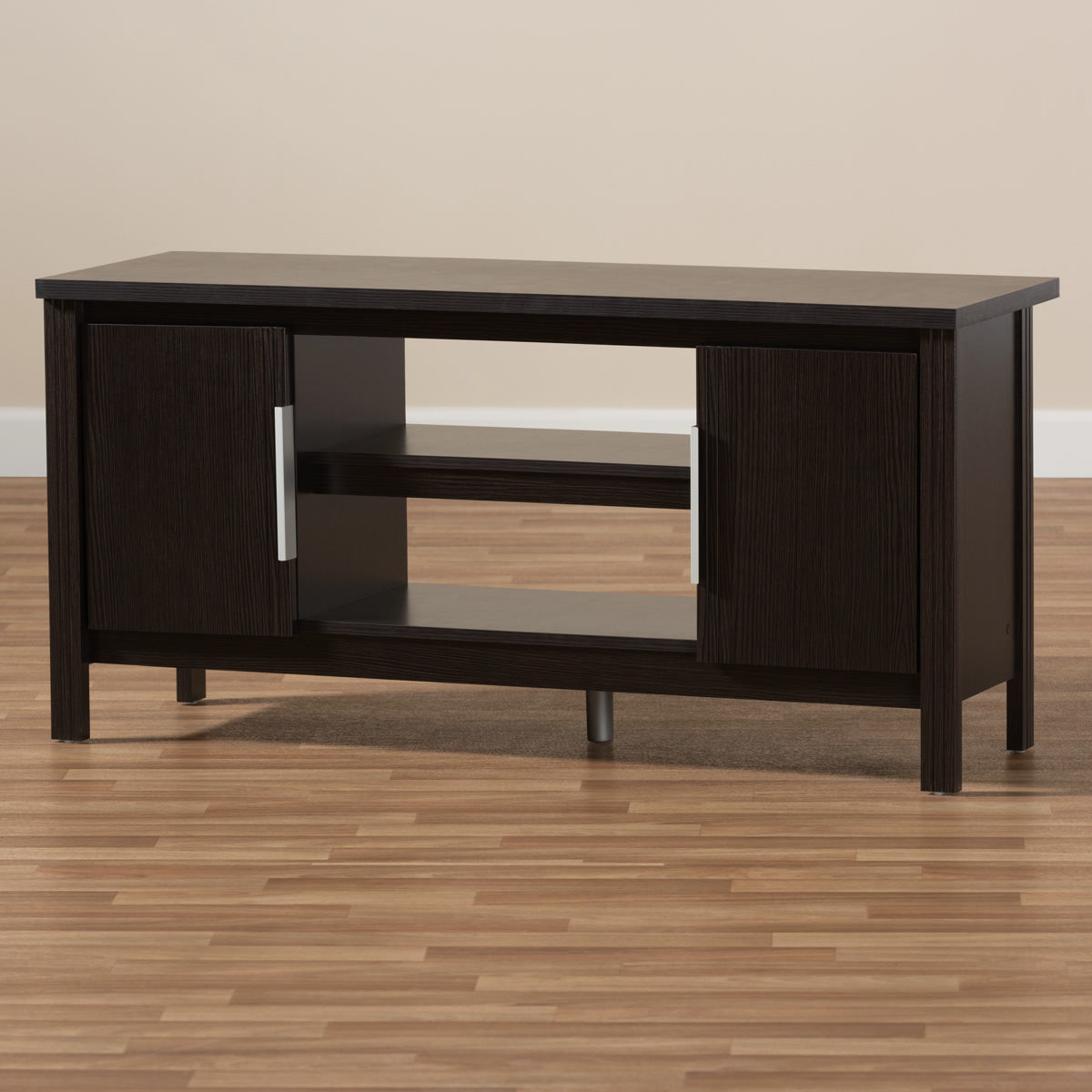 Baxton Studio Marley Modern and Contemporary Wenge Brown Finished TV Stand Baxton Studio-TV Stands-Minimal And Modern - 8