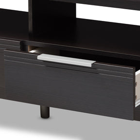 Baxton Studio Elaine Modern and Contemporary Wenge Brown Finished TV Stand Baxton Studio-TV Stands-Minimal And Modern - 6