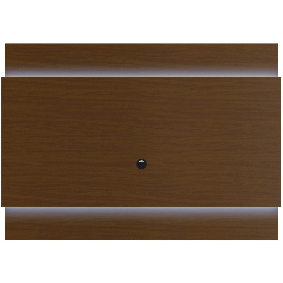 Manhattan Comfort Lincoln Floating Wall TV Panel 1.9 with LED Lights in Nut Brown-Minimal & Modern