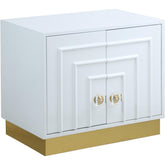 Meridian Furniture Cosmopolitan White Lacquer Side TableMeridian Furniture - Side Table - Minimal And Modern - 1