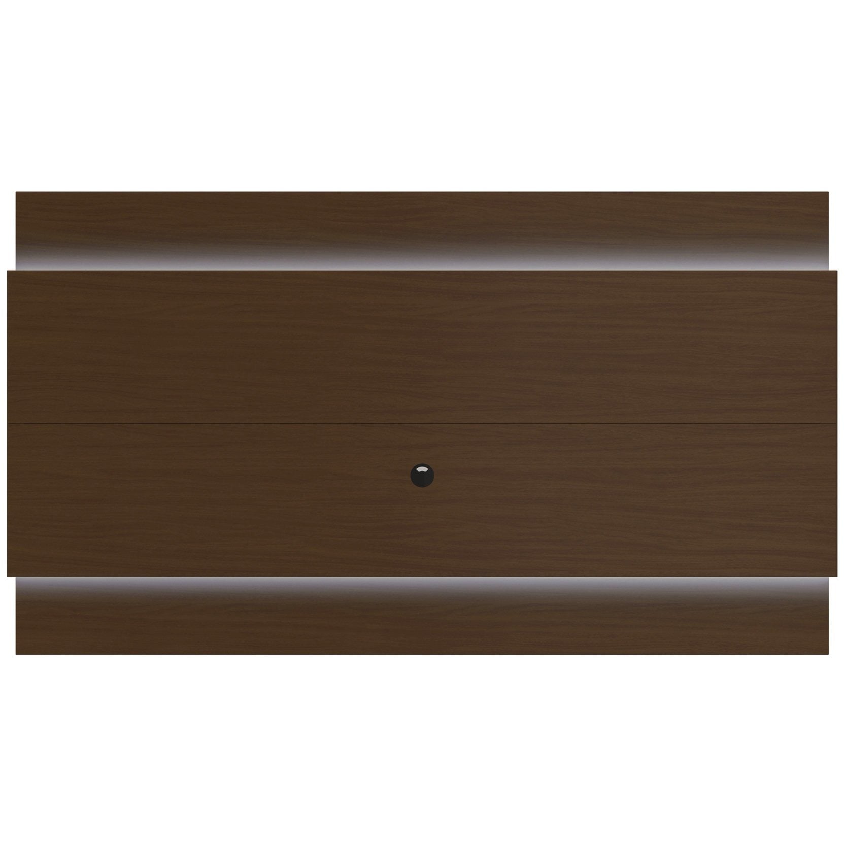 Manhattan Comfort Lincoln Floating Wall TV Panel 2.4 with LED Lights in Nut Brown-Minimal & Modern