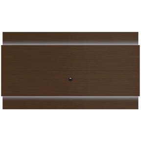 Manhattan Comfort Lincoln Floating Wall TV Panel 2.4 with LED Lights in Nut Brown-Minimal & Modern