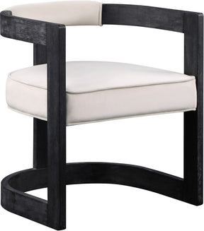 Meridian Furniture Regency Cream Velvet Dining Chair
