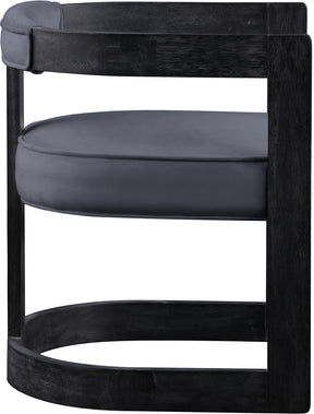 Meridian Furniture Regency Grey Velvet Dining Chair