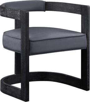 Meridian Furniture Regency Grey Velvet Dining Chair