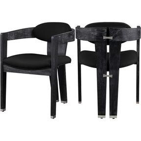 Meridian Furniture Vantage Black Velvet Dining ChairMeridian Furniture - Dining Chair - Minimal And Modern - 1