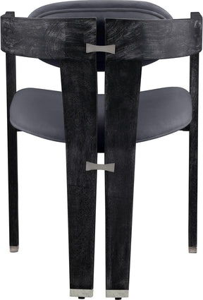 Meridian Furniture Vantage Grey Velvet Dining Chair