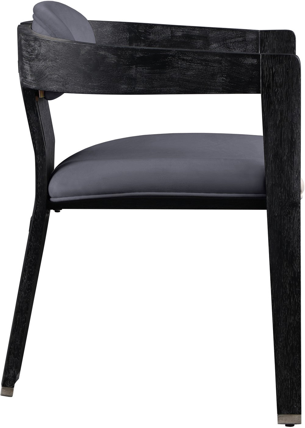 Meridian Furniture Vantage Grey Velvet Dining Chair
