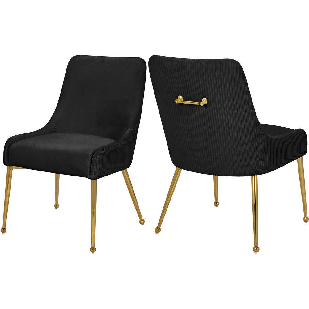 Meridian Furniture Ace Black Velvet Dining Chair - Set of 2Meridian Furniture - Dining Chair - Minimal And Modern - 1