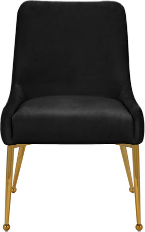 Meridian Furniture Ace Black Velvet Dining Chair - Set of 2