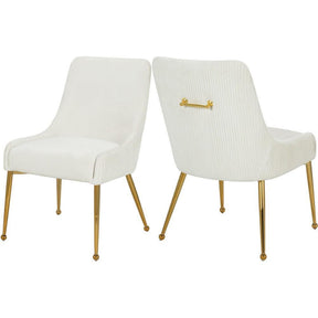Meridian Furniture Ace Cream Velvet Dining Chair - Set of 2Meridian Furniture - Dining Chair - Minimal And Modern - 1
