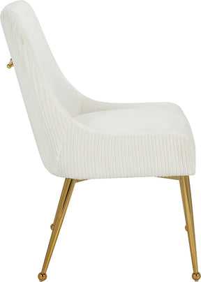 Meridian Furniture Ace Cream Velvet Dining Chair - Set of 2