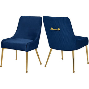 Meridian Furniture Ace Navy Velvet Dining Chair - Set of 2Meridian Furniture - Dining Chair - Minimal And Modern - 1