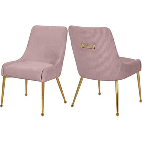 Meridian Furniture Ace Pink Velvet Dining Chair - Set of 2Meridian Furniture - Dining Chair - Minimal And Modern - 1