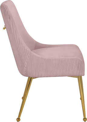 Meridian Furniture Ace Pink Velvet Dining Chair - Set of 2