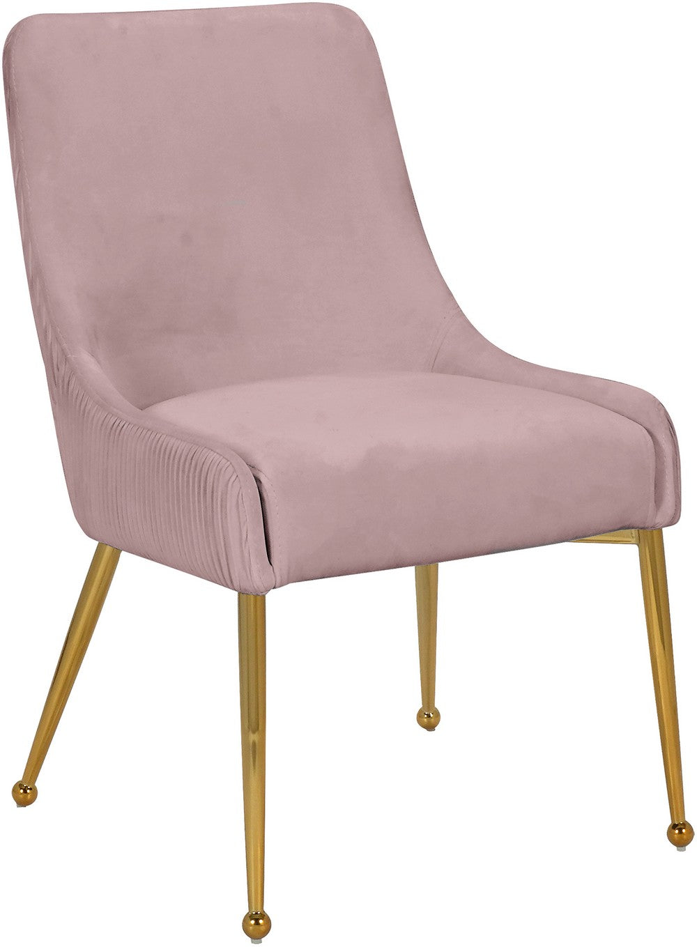 Meridian Furniture Ace Pink Velvet Dining Chair - Set of 2