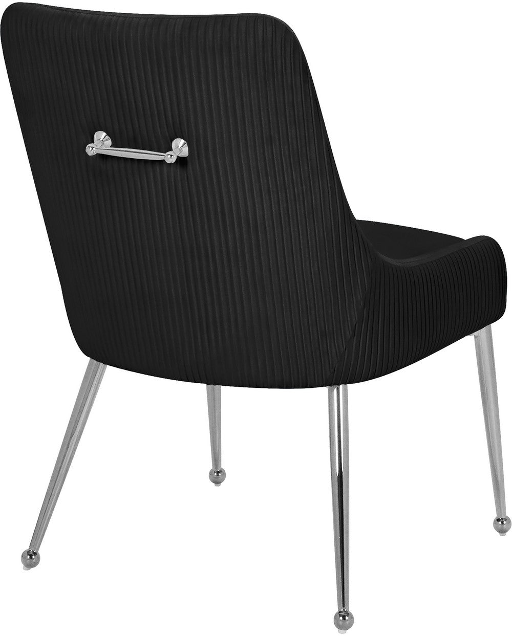 Meridian Furniture Ace Black Velvet Dining Chair - Set of 2