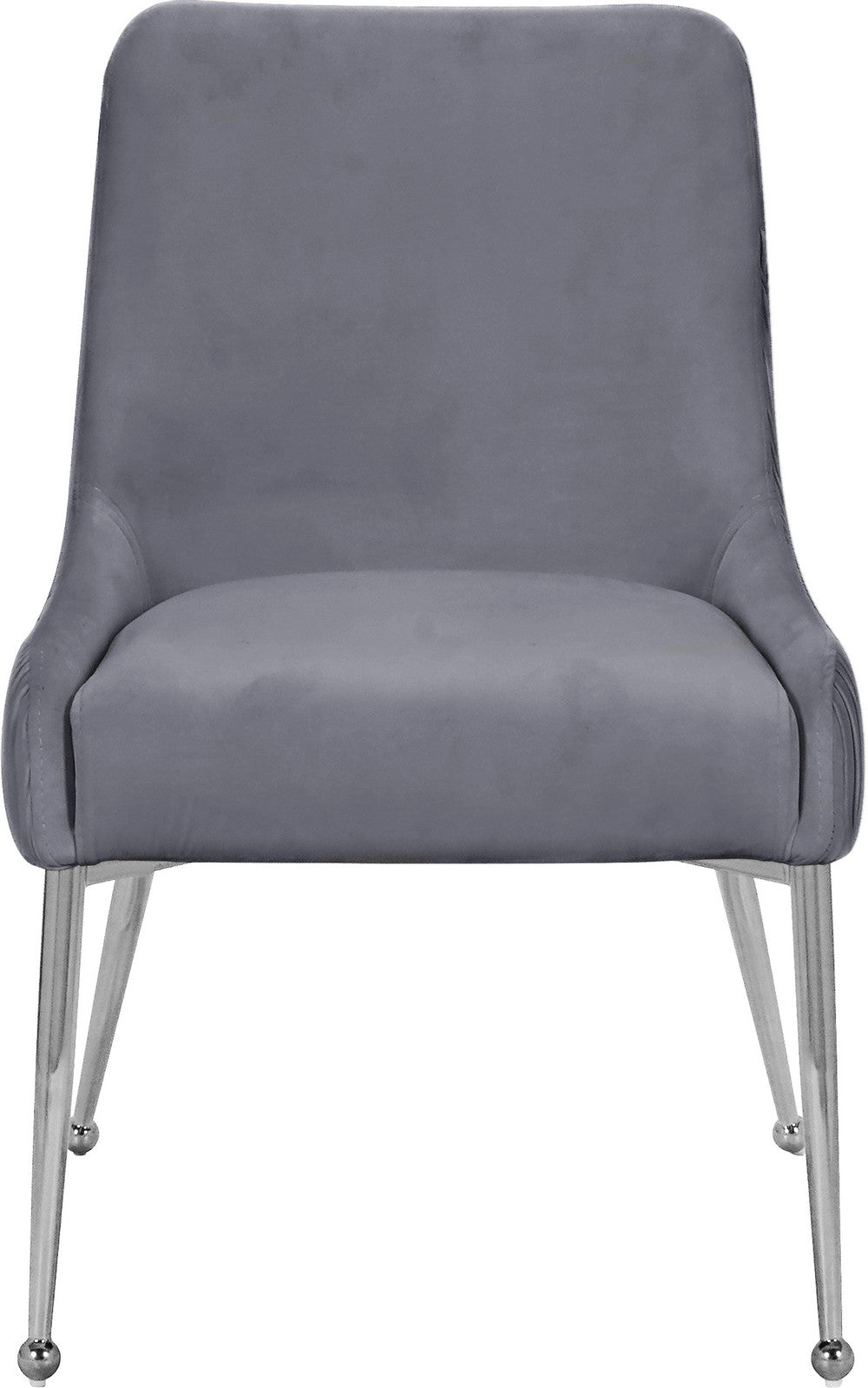 Meridian Furniture Ace Grey Velvet Dining Chair - Set of 2