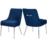 Meridian Furniture Ace Navy Velvet Dining Chair - Set of 2Meridian Furniture - Dining Chair - Minimal And Modern - 1