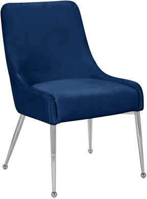 Meridian Furniture Ace Navy Velvet Dining Chair - Set of 2