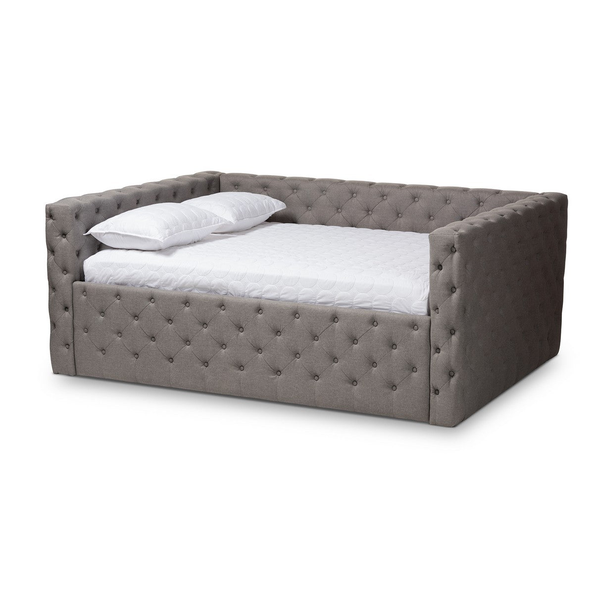 Baxton Studio Anabella Modern and Contemporary Grey Fabric Upholstered Full Size Daybed Baxton Studio-daybed-Minimal And Modern - 1