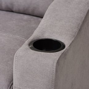 Baxton Studio Lianna Modern and Contemporary Light Grey Fabric Upholstered Sectional Sofa Baxton Studio-sofas-Minimal And Modern - 4