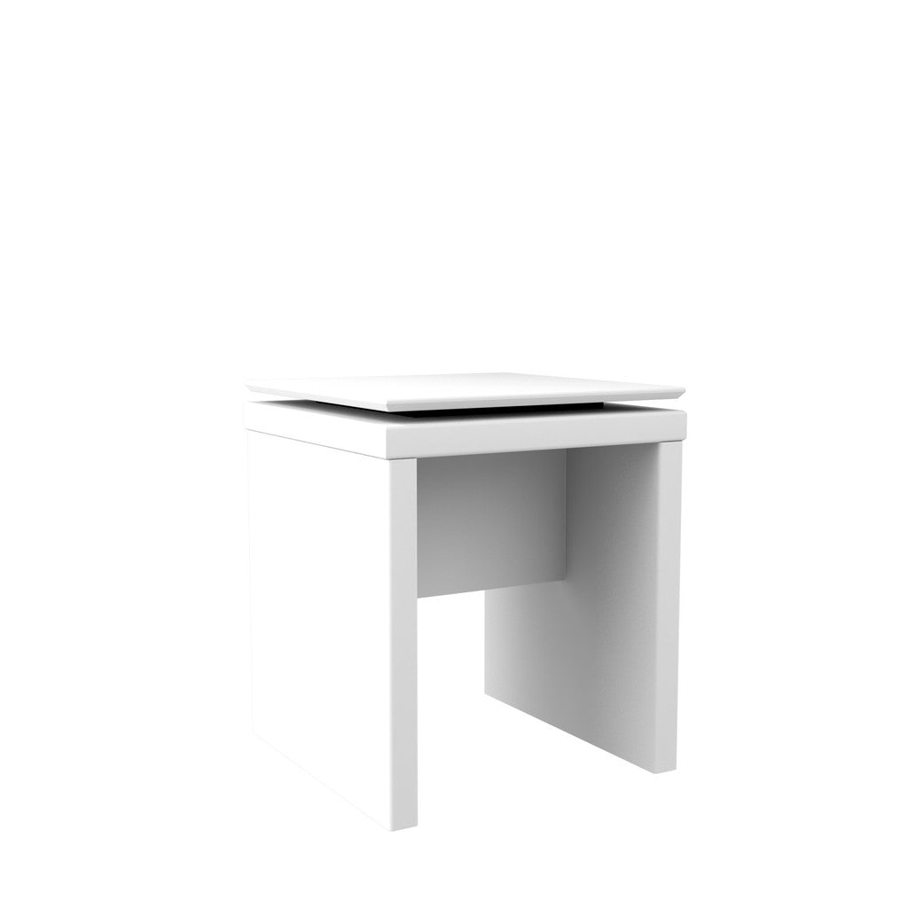 Manhattan Comfort  Lincoln Square End Table in White GlossManhattan Comfort-End Tables - - 1