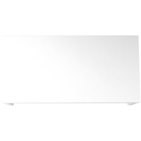 Manhattan Comfort Lincoln Rectangle Coffee Table in White Gloss-Minimal & Modern