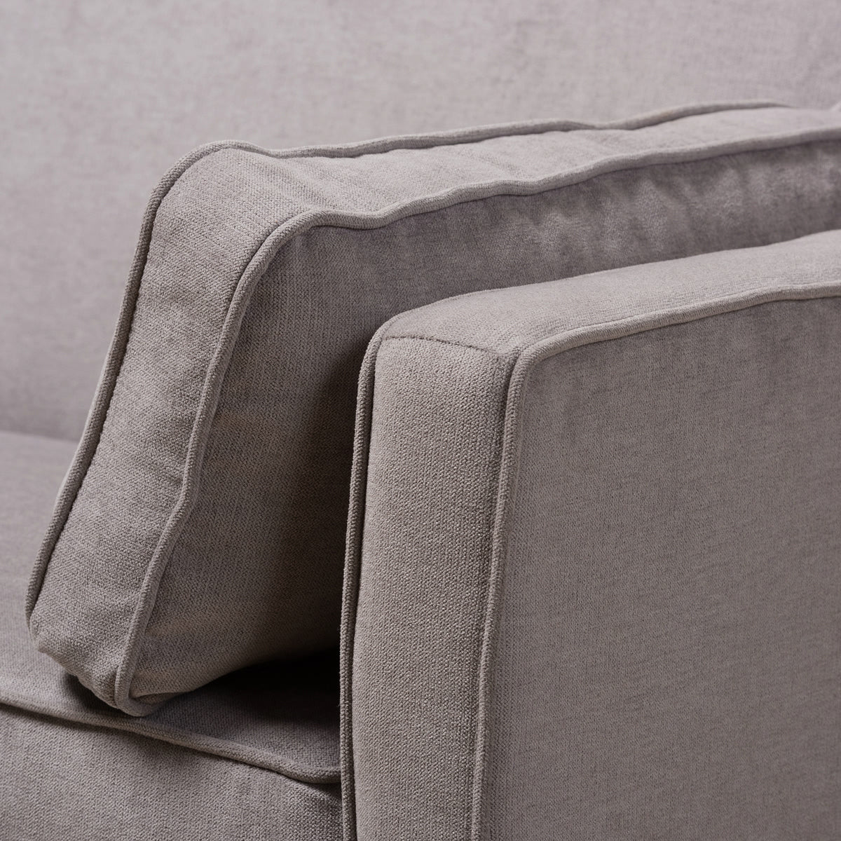 Baxton Studio Felicity Modern and Contemporary Light Gray Fabric Upholstered Sleeper Sofa Baxton Studio-sofas-Minimal And Modern - 14