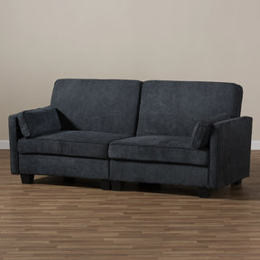 Baxton Studio Felicity Modern and Contemporary Dark Gray Fabric Upholstered Sleeper Sofa Baxton Studio-sofas-Minimal And Modern - 5