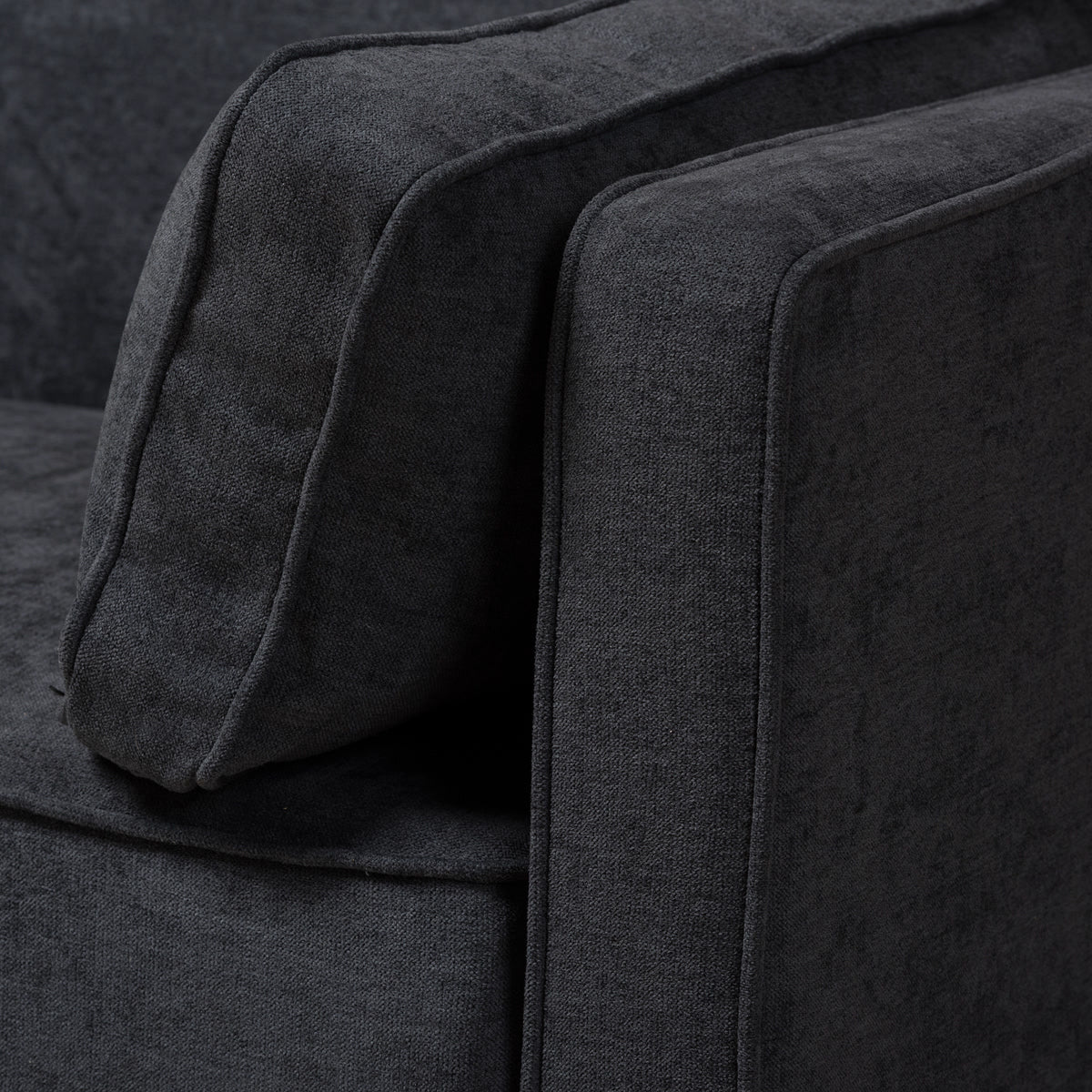 Baxton Studio Felicity Modern and Contemporary Dark Gray Fabric Upholstered Sleeper Sofa Baxton Studio-sofas-Minimal And Modern - 14